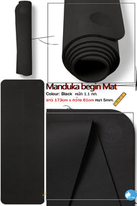 Manduka begin yoga mat 5mm (68")