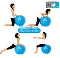 Ball Chair 65cm. Yoga ball with base and stretch rope.