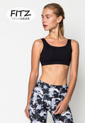 Sports bra, yoga bra, exercise bra Fitz - SixPower Bra - Black