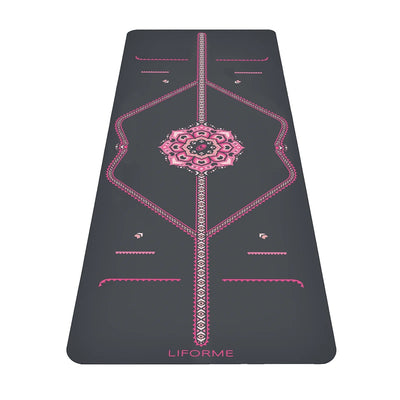 Liforme BLOSSOMING LOTUS GREY YOGA MAT 4.2mm