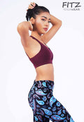 Sports bra, yoga bra, exercise bra, Fitz - Buno Sports Bra - Red *Ready to ship*