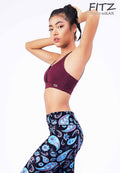 Sports bra, yoga bra, exercise bra, Fitz - Buno Sports Bra - Red *Ready to ship*