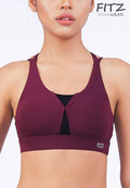 Sports bra, yoga bra, exercise bra, Fitz - Buno Sports Bra - Red *Ready to ship*