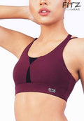 Sports bra, yoga bra, exercise bra, Fitz - Buno Sports Bra - Red *Ready to ship*