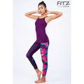 Fitz Yoga Shirt - Strappy Tank Top - Plum