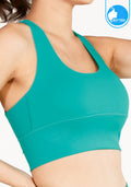 Sports bra, yoga bra, exercise bra IBY - Yoga Sport Bra Light Support Flow - Green Persian
