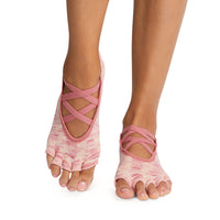 Toesox - Grip Half Toe Elle Cactus Wave Stripe