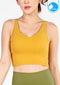 สปอร์ตบรา บราโยคะ บราออกกำลังกาย IBY - Yoga Sport Crop With Bra Focus - Yellow Mustard เหลืองมัสตาร์ด