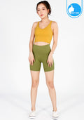 Sports bra, yoga bra, exercise bra IBY - Yoga Sport Crop With Bra Focus - Yellow Mustard, mustard yellow