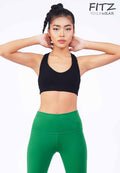 Sports bra, yoga bra, exercise bra, Fitz - Fiona Sports Bra - Black *Ready to ship*