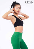 Sports bra, yoga bra, exercise bra, Fitz - Fiona Sports Bra - Black *Ready to ship*