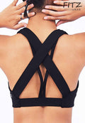 Sports bra, yoga bra, exercise bra, Fitz - Fiona Sports Bra - Black *Ready to ship*