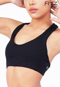 Sports bra, yoga bra, exercise bra, Fitz - Fiona Sports Bra - Black *Ready to ship*