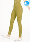 IBY - Yoga High Waist Long Legging Shine - Olive Green