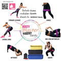 Resistance Bands, Hip Bands, elastic straps with anti-slip strips