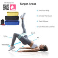 Resistance Bands, Hip Bands, elastic straps with anti-slip strips