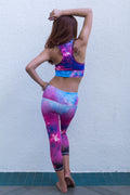 Sports bra, yoga bra, exercise bra, Fitz - Fairy crop Bra - Night Megic *Ready to send*