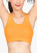 Sports bra, yoga bra, exercise bra, Fitz - Inversion Bra - Dark Cheddar *Ready to ship*