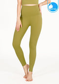 IBY - Yoga High Waist Long Legging Shine - Olive Green