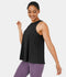 IBY - Tie back tank เสื้อกล้ามผ้ายืดออกกำลังกาย รุ่น Tie - Black