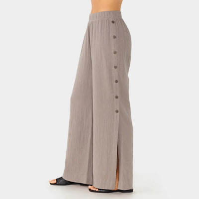 Tavi Unwind Gauze Pant กางเกงออกกำลังกายผู้หญิง ผ้าฝ้าย 100% ทรงขากว้าง ระบายอากาศดี ใส่สบาย