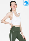 IBY Sport Halterneck cropped With Bra On-trend - White