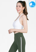 IBY Sport Halterneck cropped With Bra On-trend - White