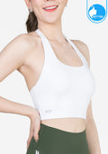 IBY Sport Halterneck cropped With Bra On-trend - White