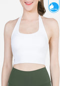IBY Sport Halterneck cropped With Bra On-trend - White