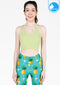 IBY Sport Halterneck cropped With Bra On-trend - Light Green
