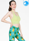 IBY Sport Halterneck cropped With Bra On-trend - Light Green