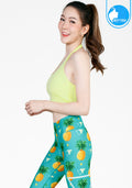 IBY Sport Halterneck cropped With Bra On-trend - Light Green