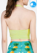 IBY Sport Halterneck cropped With Bra On-trend - Light Green