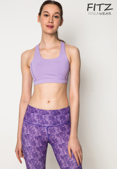 Sports bra, yoga bra, exercise bra Fitz - Sweaty Bra - Light Purple