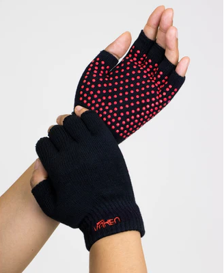 Vaken Grip Gloves-1 Pairs/Pack - Black Dot Fresh Pink