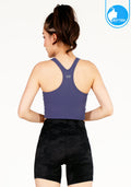 Sports bra, yoga bra, exercise bra IBY - Yoga Sport Crop With Bra Cropped - Pulple purple