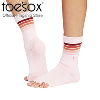 New Fall 2024 ToeSox Grip Half Toe Crew โทซอคส์ ถุงเท้ากันลื่น เปิดนิ้วเท้า พิลาทิส บาร์ โยคะ และเต้น