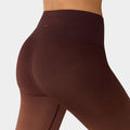 Tavi Noir กางเกงออกกำลังกาย รุ่น ผ้าร่อง Seamless 7/8 Rib Tight กางเกงโยคะ ทรงยาวเหนือตาตุ่ม ใส่สวย กางเกงพิลาทิส ฟิตเนส