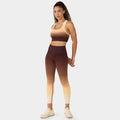 Tavi Noir กางเกงออกกำลังกาย รุ่น ผ้าร่อง Seamless 7/8 Rib Tight กางเกงโยคะ ทรงยาวเหนือตาตุ่ม ใส่สวย กางเกงพิลาทิส ฟิตเนส