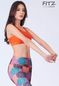 Sports bra, yoga bra, exercise bra Fitz - SixPower Bra - Fire