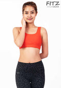 Sports bra, yoga bra, exercise bra Fitz - SixPower Bra - Fire