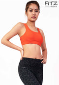 Sports bra, yoga bra, exercise bra Fitz - SixPower Bra - Fire