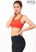 Sports bra, yoga bra, exercise bra Fitz - SixPower Bra - Fire