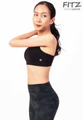 Sports bra, yoga bra, exercise bra Fitz - SixPower Bra - Black