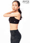 สปอร์ตบรา บราโยคะ บราออกกำลังกาย Fitz - SixPower Bra - Black