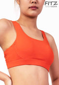 Sports bra, yoga bra, exercise bra Fitz - SixPower Bra - Fire