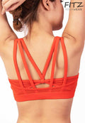 Sports bra, yoga bra, exercise bra Fitz - SixPower Bra - Fire