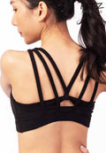 Sports bra, yoga bra, exercise bra Fitz - SixPower Bra - Black
