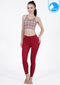 IBY - Yoga High Waist Long Legging Sun Bright - Blood Red