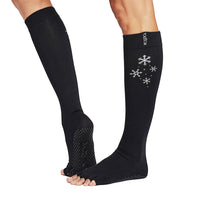 [New Winter 2024] ToeSox Grip Half Toe Scrunch Knee High Snowflurry โทซอคส์ ถุงเท้ากันลื่นเปิดนิ้วเท้า พิลาทิส โยคะ รุ่น สครันช์